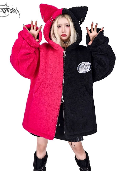 Moon Lamb Suede Punk Cotton Jacket【s0000005059】