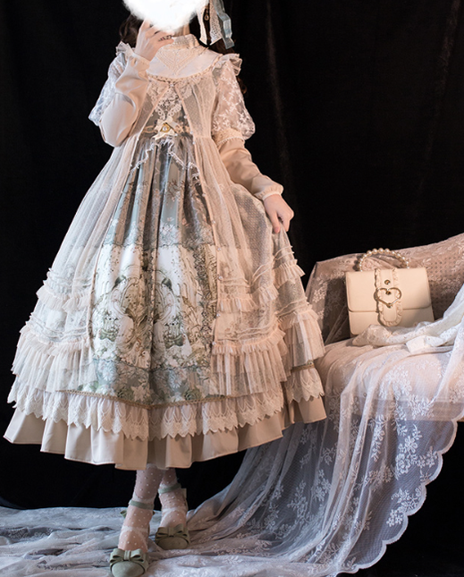 Cat-Romance - A Twilight Feast - Vintage Casual Lolita Summer OP