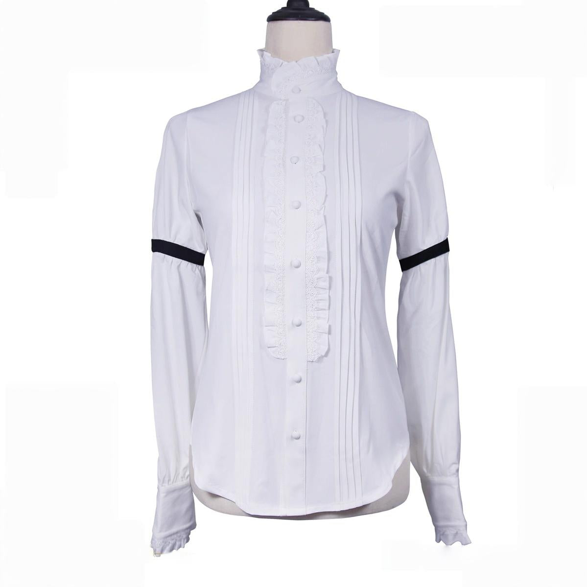 Immortal Thorn - Eternal Rose Knight - Ouji Lolita Long Sleeve Shirt, Stand Collar