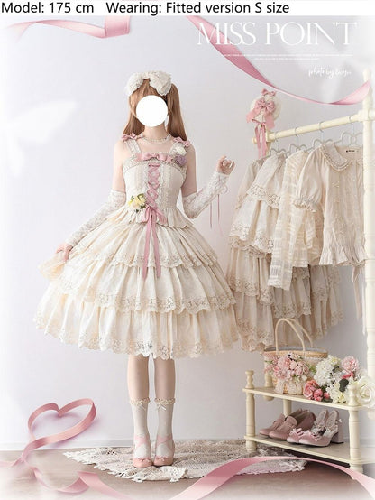 Miss Point - Forest Waltz - Cotton Lolita Camisole Embroidered Cami Top