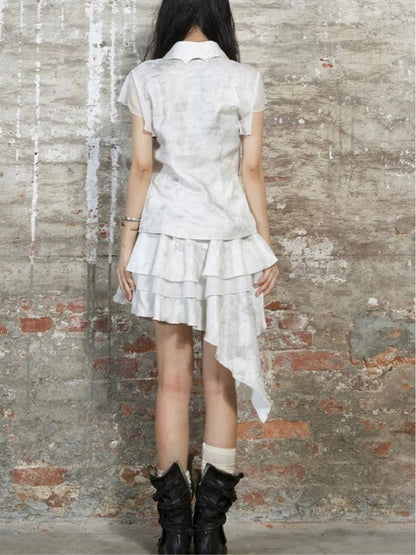 Irregular cake skirt【s0000003210】