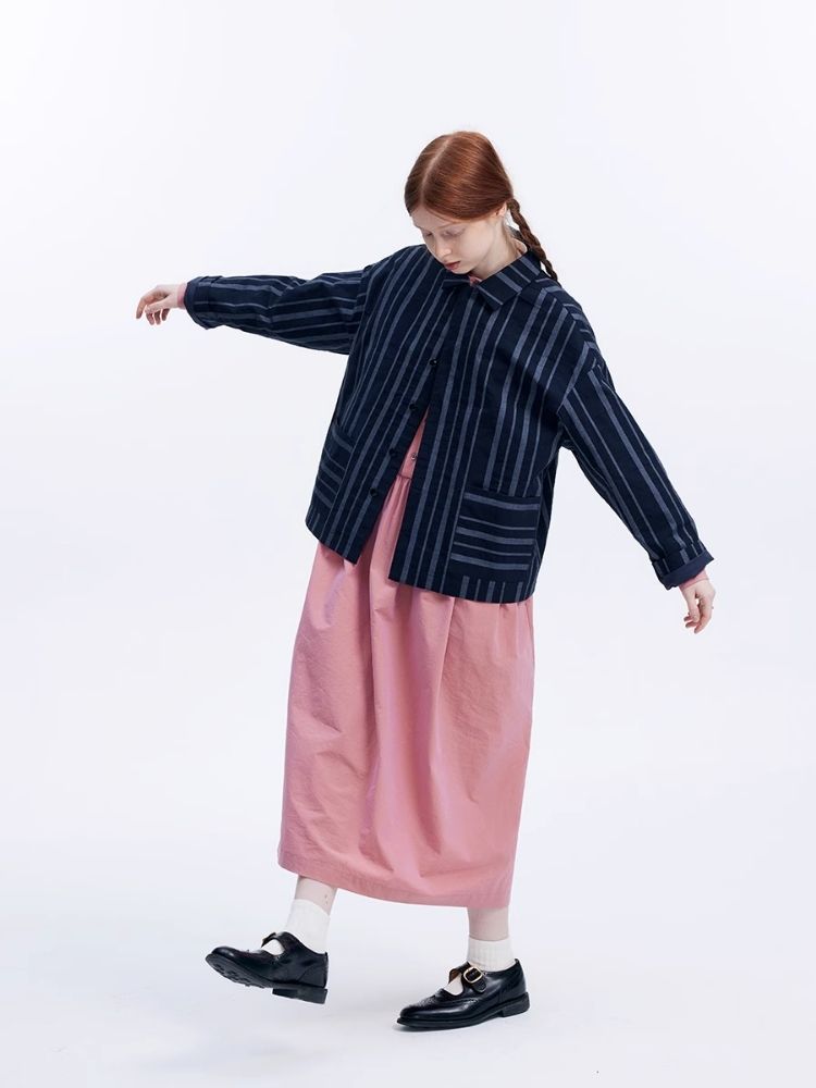 Basic Long Sleeve Literary Dress【s0000007974】