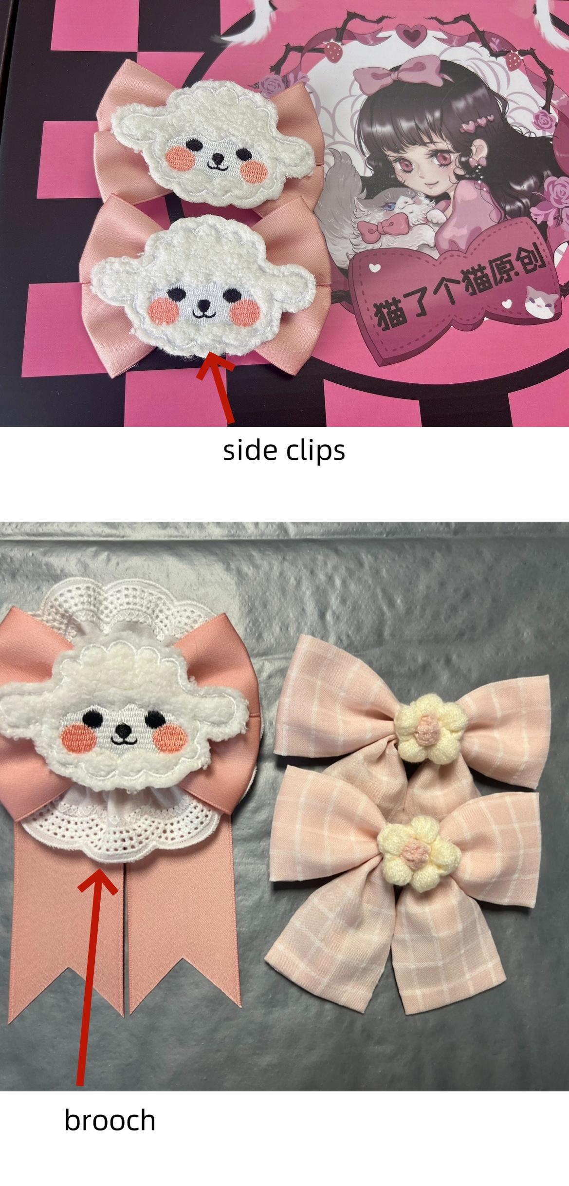 MeowMeow - Dance of the Lambs - Kawaii Lolita Salopette Dress With Cute Animal Prints