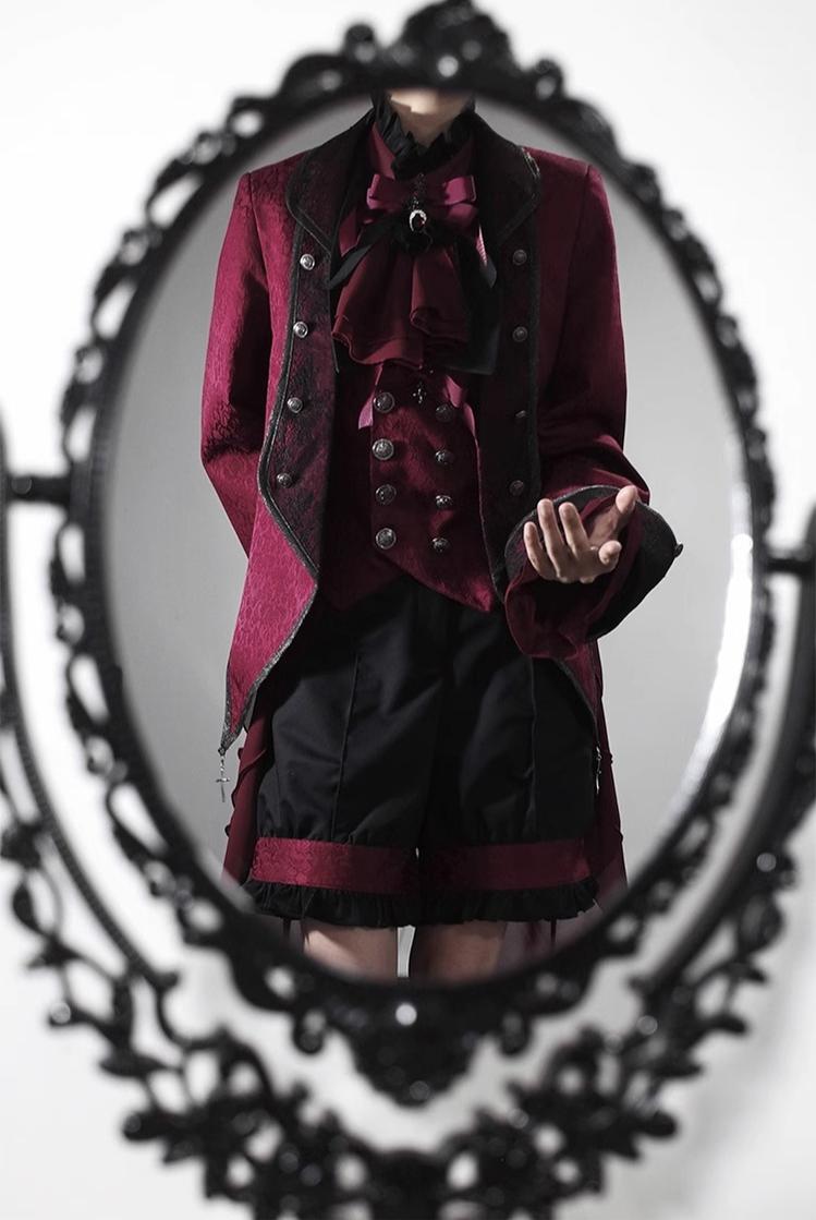 CastleToo - Evil Twins - Ouji Lolita Vest Shorts Skirt Set