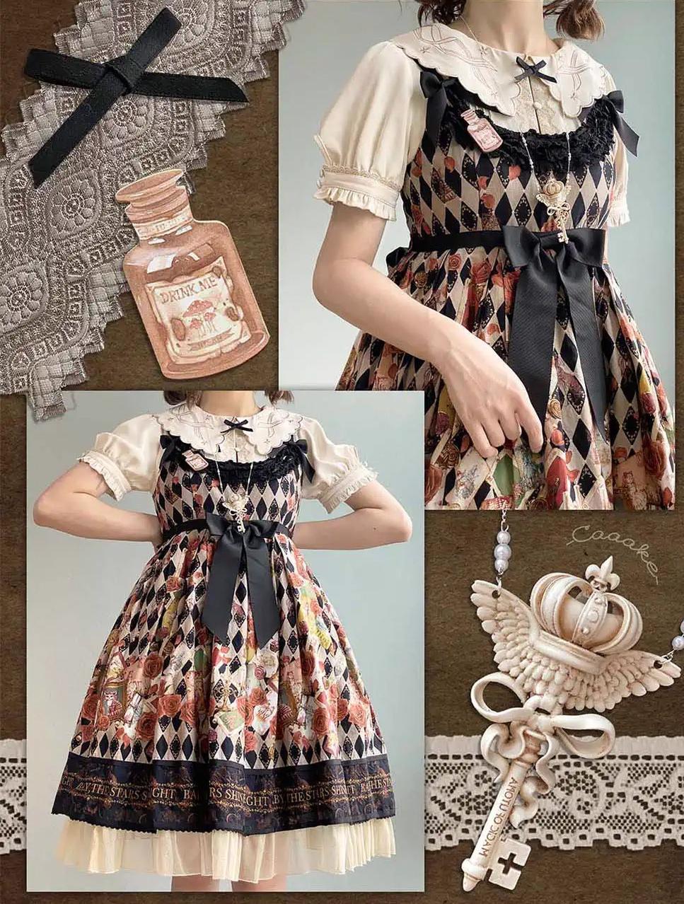 ZeeYe - Night Rose - Classic Lolita Shirt Double Layer Bow Embroidered Versatile Blouse