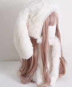 Xiaogui - Kawaii Lolita Plush Rabbit-Eared Hat