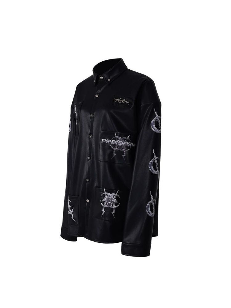 Pocket leather jacket【s0000003704】