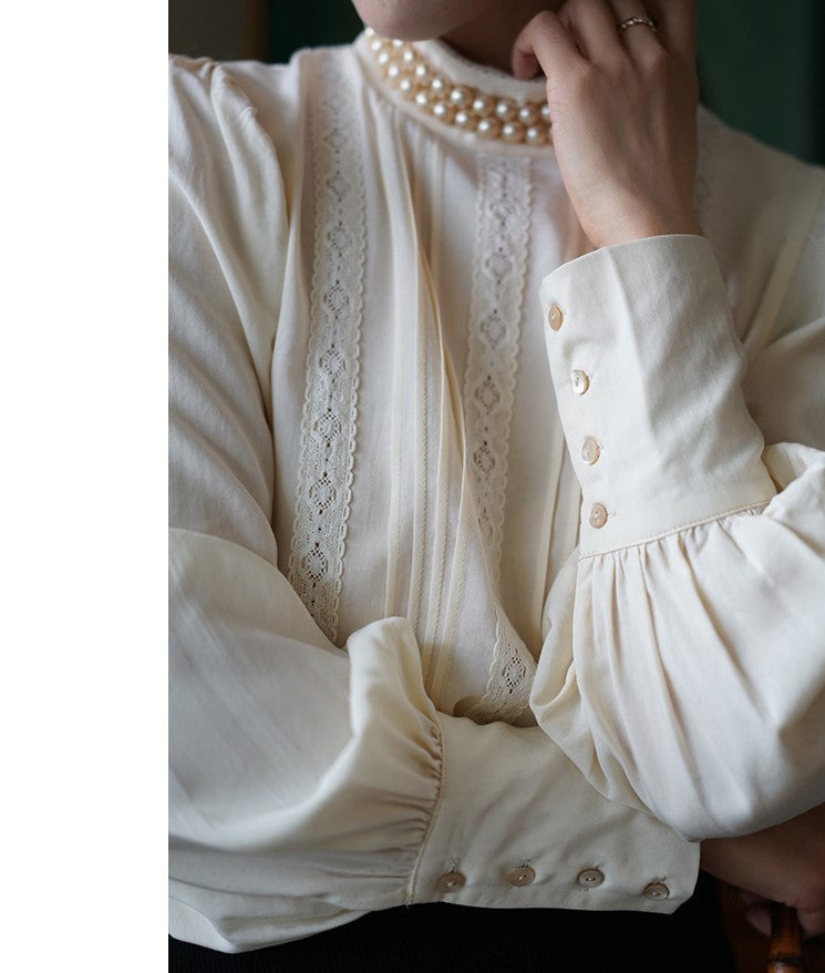 embroidered classical blouse