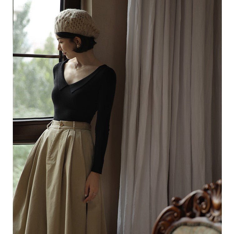 Lady Corduroy Umbrella Skirt