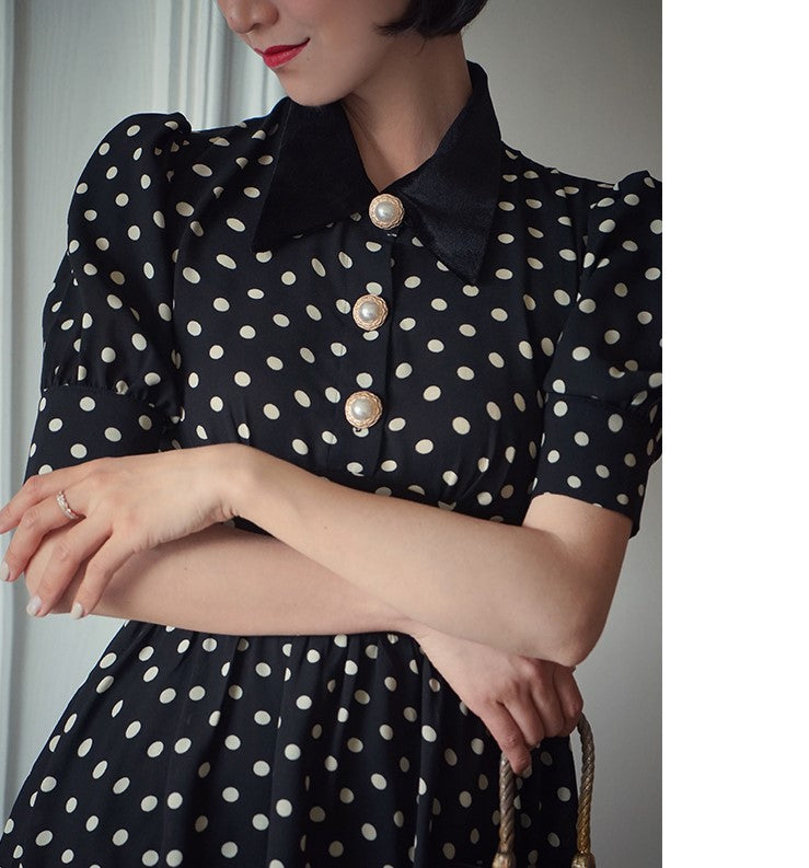 retro polka dot dress