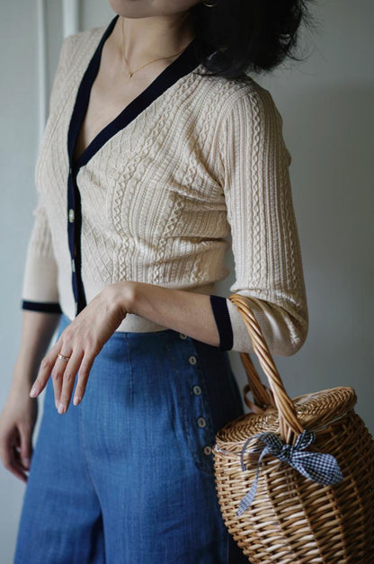 Ladies Classic Knitted Cardigan