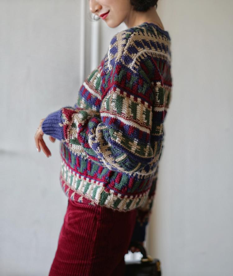 Nordic Retro Fair Isle Knit