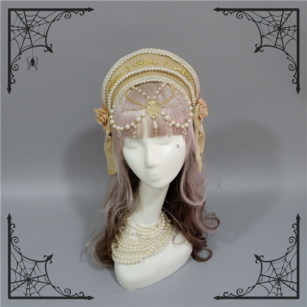 Fox Cherry-Lolita Palace Retro Gorgeous Flowers Headdress