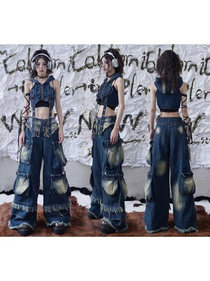 Original design wide-leg jeans 【s0000003017】