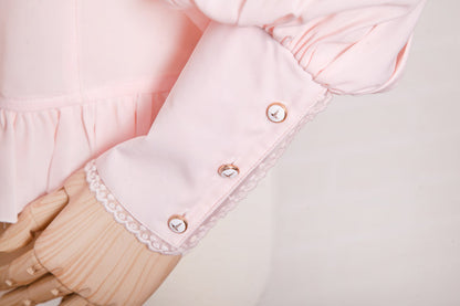 Yilia - Elegant Lamb Sleeve Chiffon Lolita Blouse