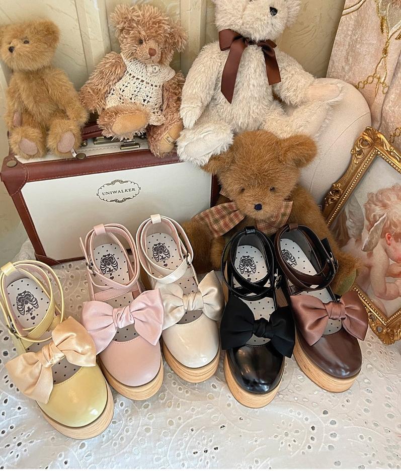 MODO - Multicolors Sweet Lolita Bow Platform Shoes