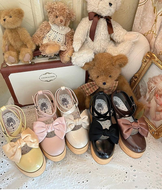 MODO - Multicolors Sweet Lolita Bow Platform Shoes