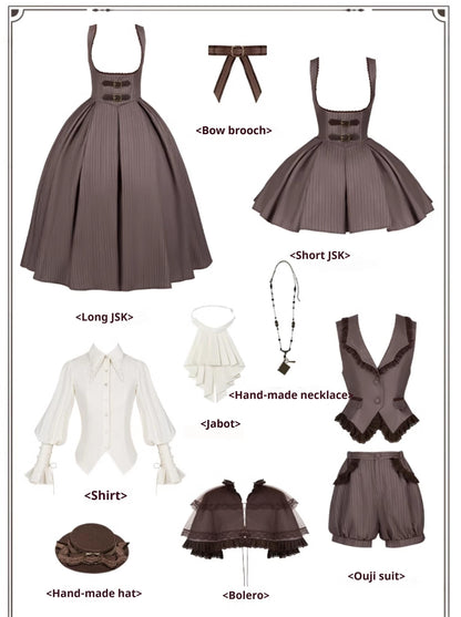 With PUJI - Ouji Lolita Shirt Bust-supporting JSK Dress