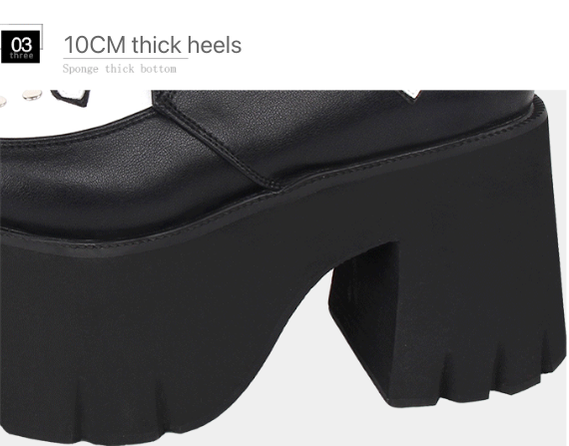Angelic Imprint - Gothic Lolita Cross Classic Platform Shoes