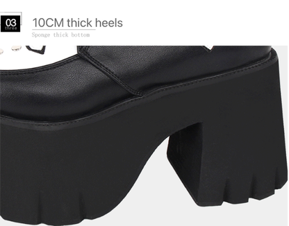 Angelic Imprint - Gothic Lolita Cross Classic Platform Shoes