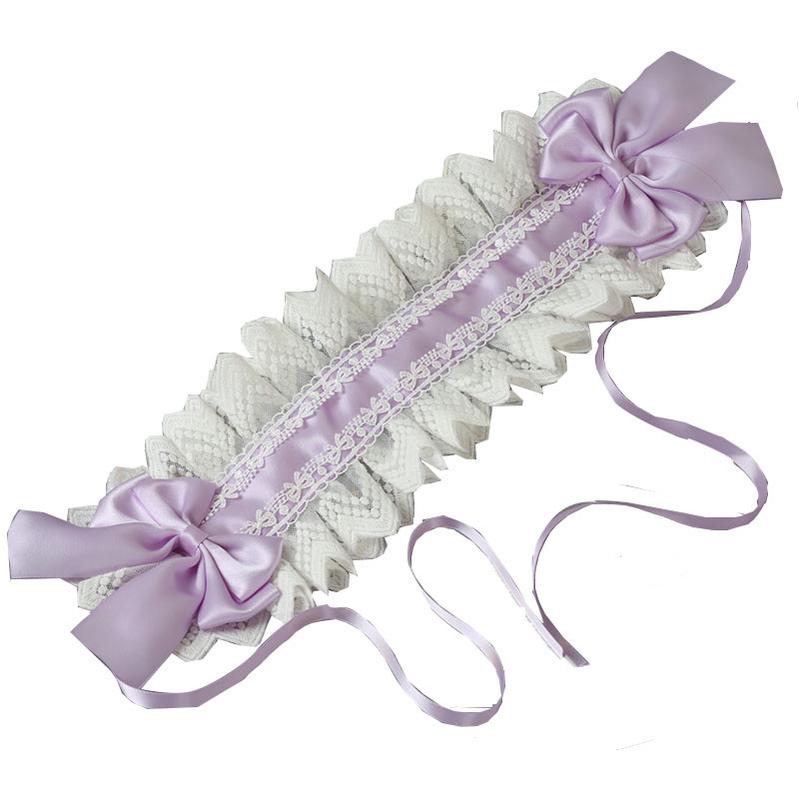 Manmeng - Light Purple Sweet Lolita KC Cuffs Hat