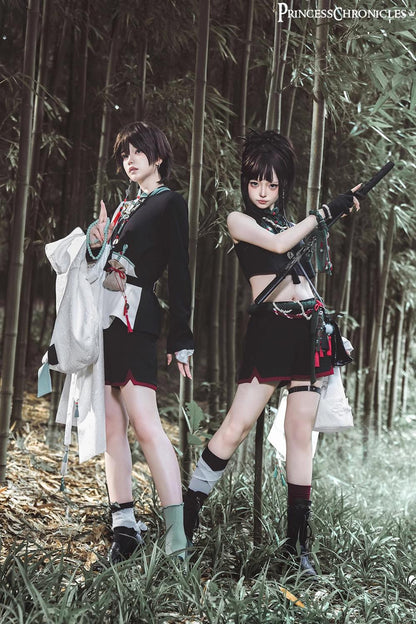 Princess Chronicles - Bamboo Panda - Han Lolita Shirt Full Set Chinese Style Unisex Set