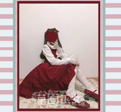 Strawberry Witch - Sweet Lolita JSK Multicolored Lolita Dress