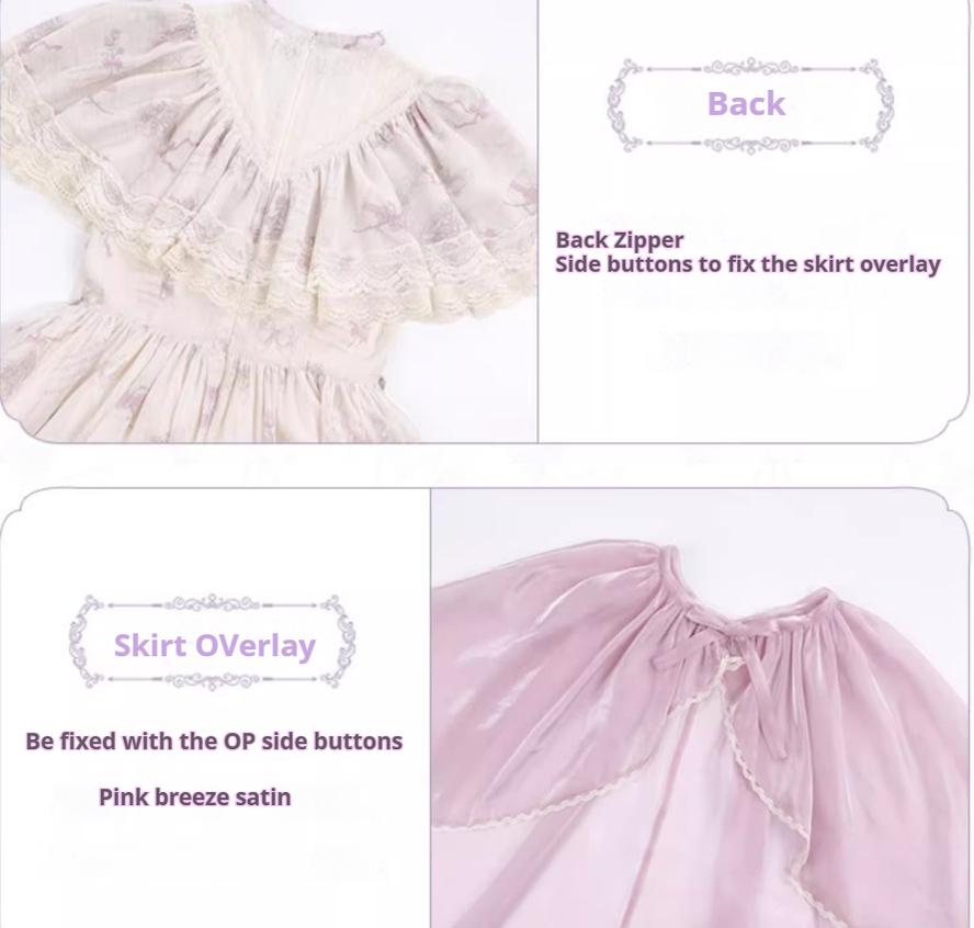 With PUJI - Nanke - Edwardian Collar Classic Lolita OP Dress Outfit