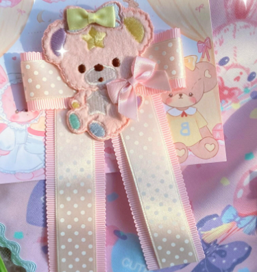 Bear Doll - 1000SE - Lolita Sweet Corsage Hair Clip Pin Accessories