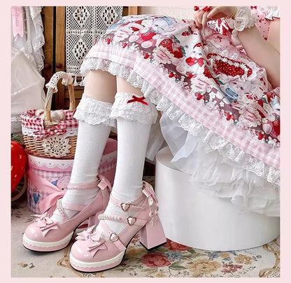 Witch's Night - Crush Complex - Sweet Lolita Heel Shoes, Pearls & Bows