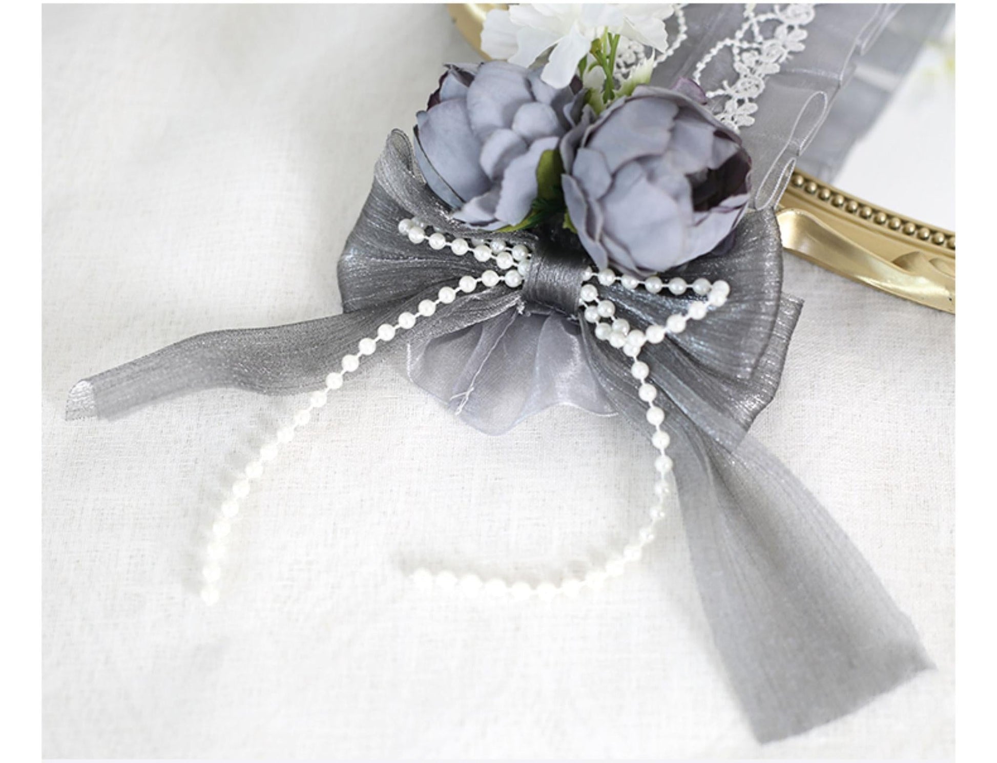 Xiaogui - Elegant Lolita Floral Lace Handmade Headband