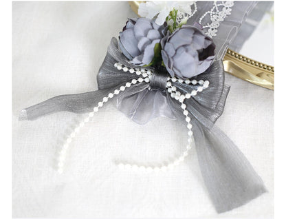 Xiaogui - Elegant Lolita Floral Lace Handmade Headband