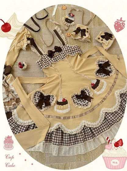 Mademoiselle Pearl - Cup Cake - Sweet Lolita OP Dress Kawaii Lolita JSK SK
