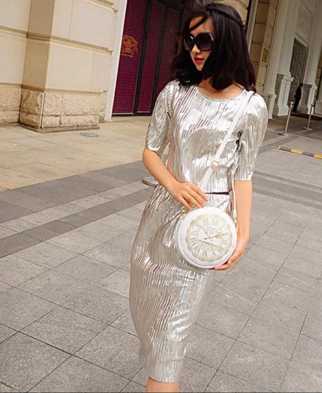 Kira - Alice Clock - Kawaii Lolita Shoulder Bag Round Lolita Crossbody Bag