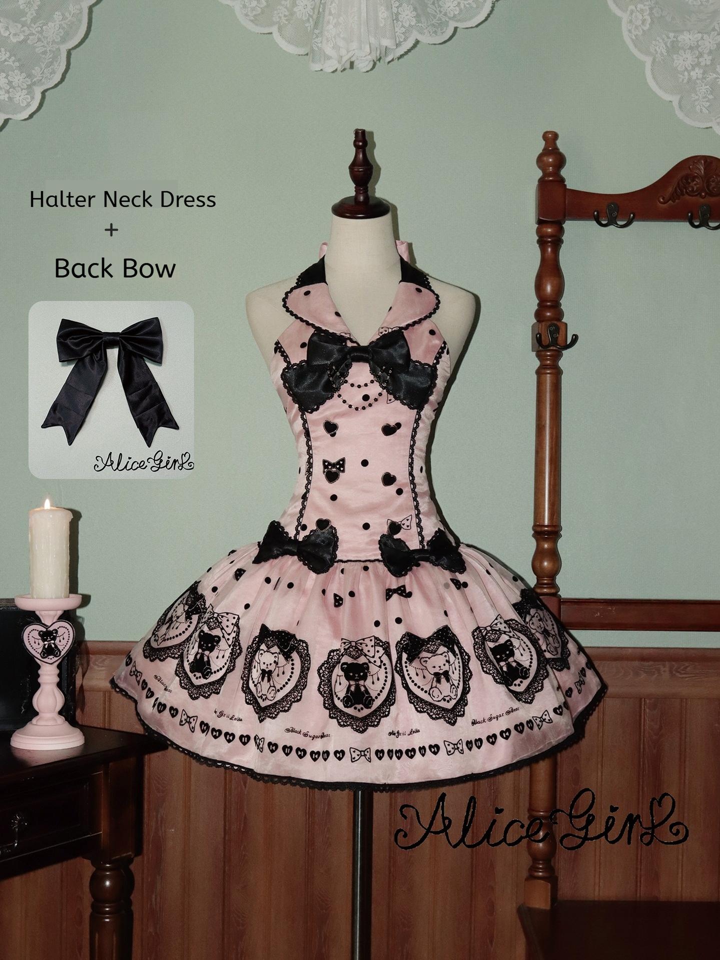 Alice Girl - Brown Sugar Bear - Printed Sweet Lolita Dress, Multiple Styles