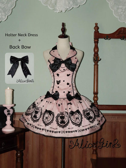 Alice Girl - Brown Sugar Bear - Printed Sweet Lolita Dress, Multiple Styles
