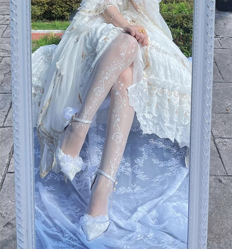 Sky Rabbit - Bridal Lolita Heels Wedding Shoes with Lace