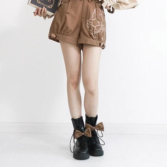 Piggy Bun - Famous Detective Goose - Ouji Lolita Shorts Set, Pockets