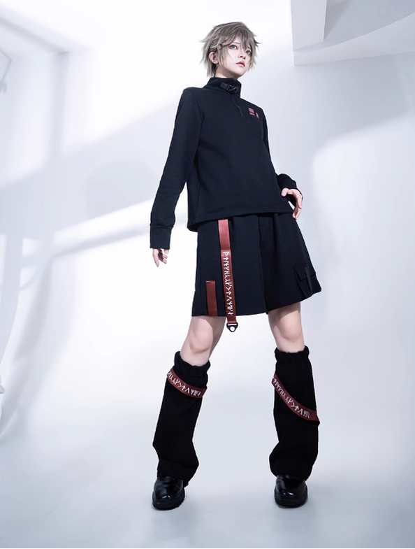 Princess Chronicles - Nameless Blade - Waste Soil Ouji Lolita Black Shorts and Leggings