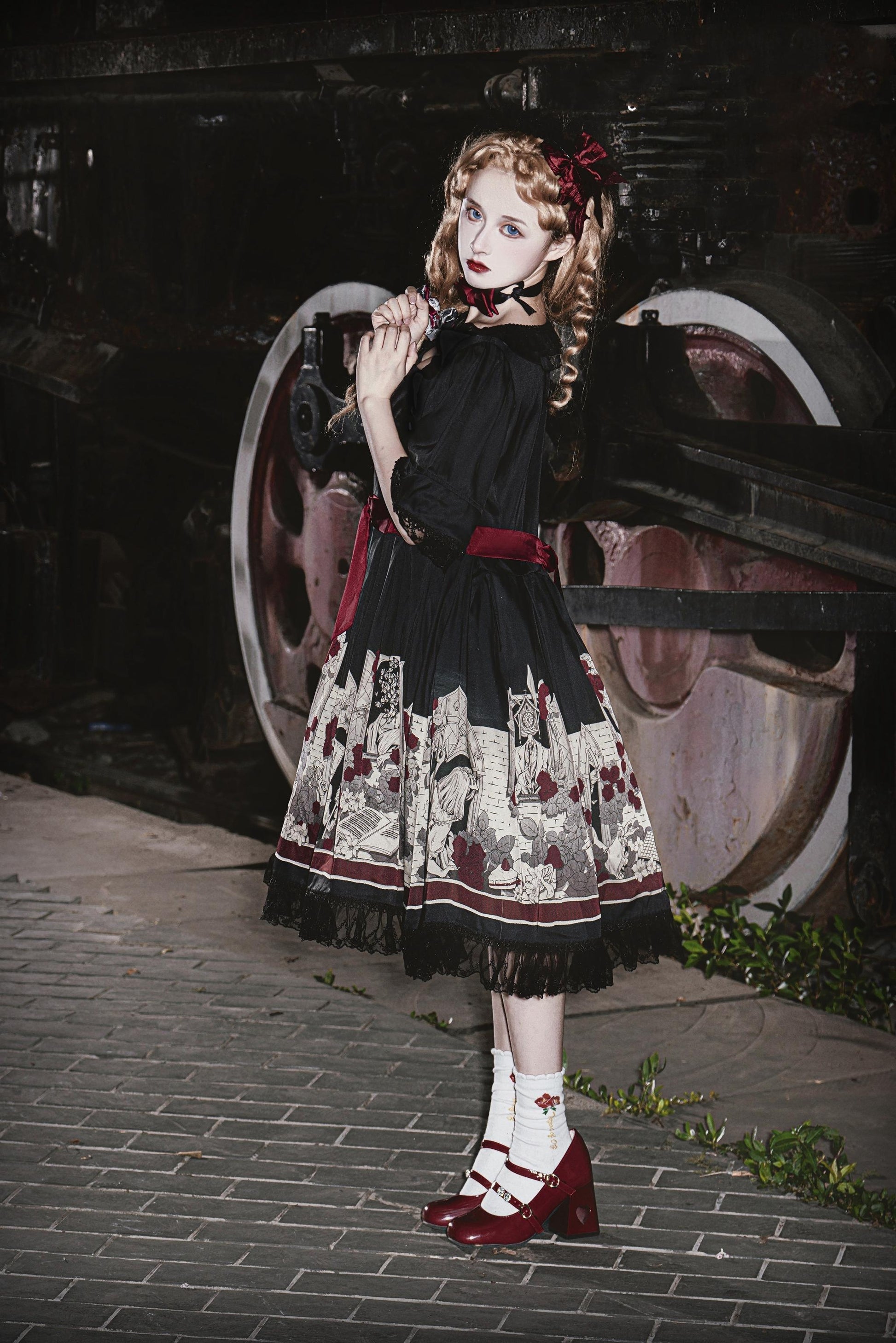 Caged Bird Hotel - Alice - Kawaii Lolita Dress OP Dress Sleepwear