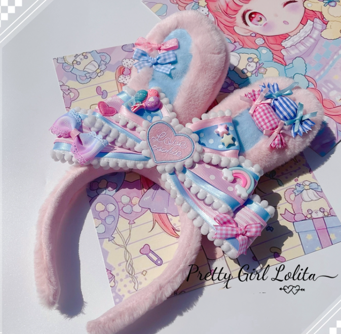 Pretty Girl Lolita - Sweet Lolita Pink-blue Accessories