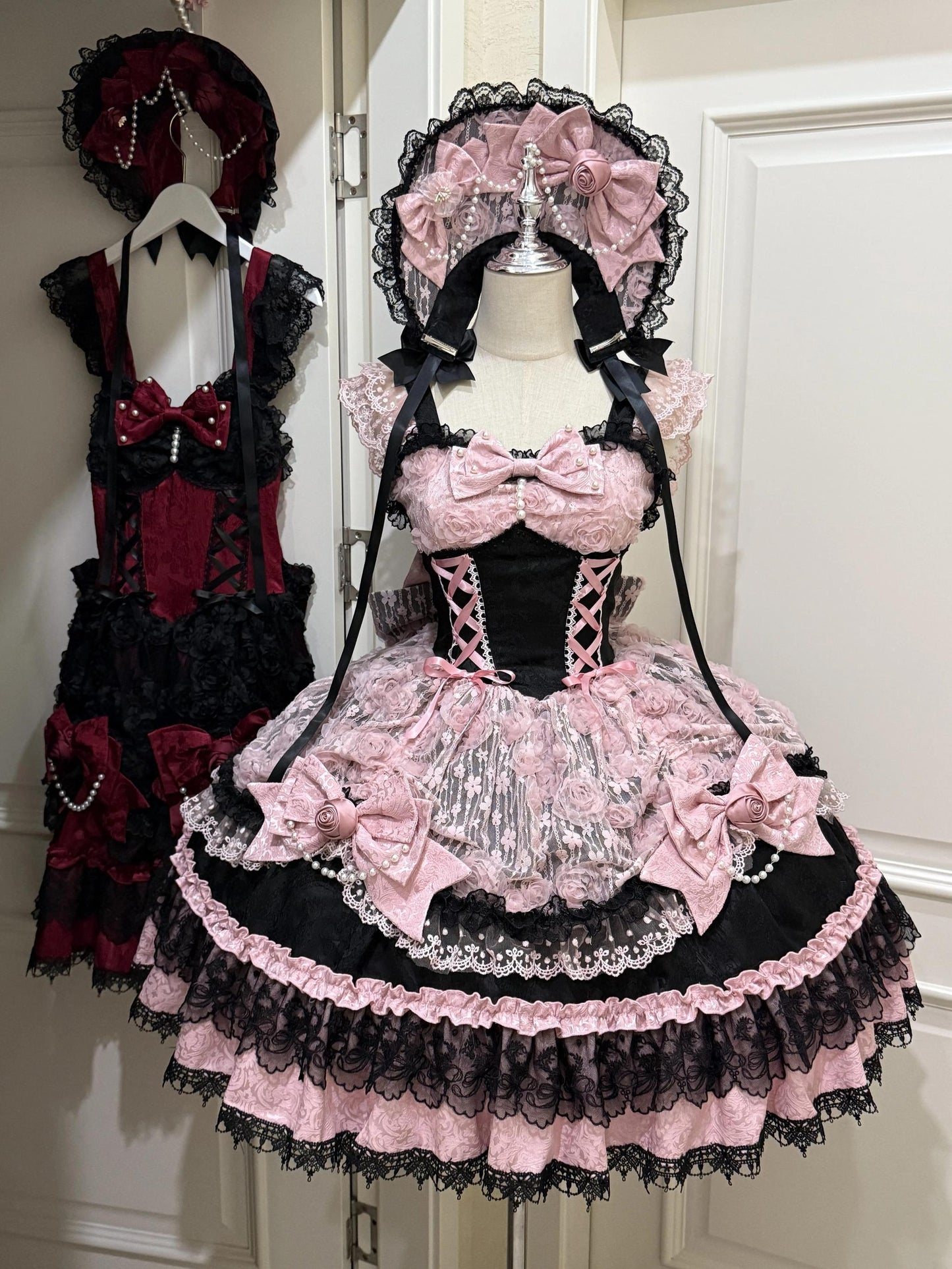 Sugar Girl - Rose Princess - Halloween Gothic Lolita JSK, Sheer Rose Dress