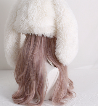 Xiaogui - Kawaii Lolita Plush Rabbit-Eared Hat