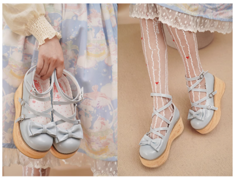 MODO - Sweet Lolita Round-Toe Platform Shoes