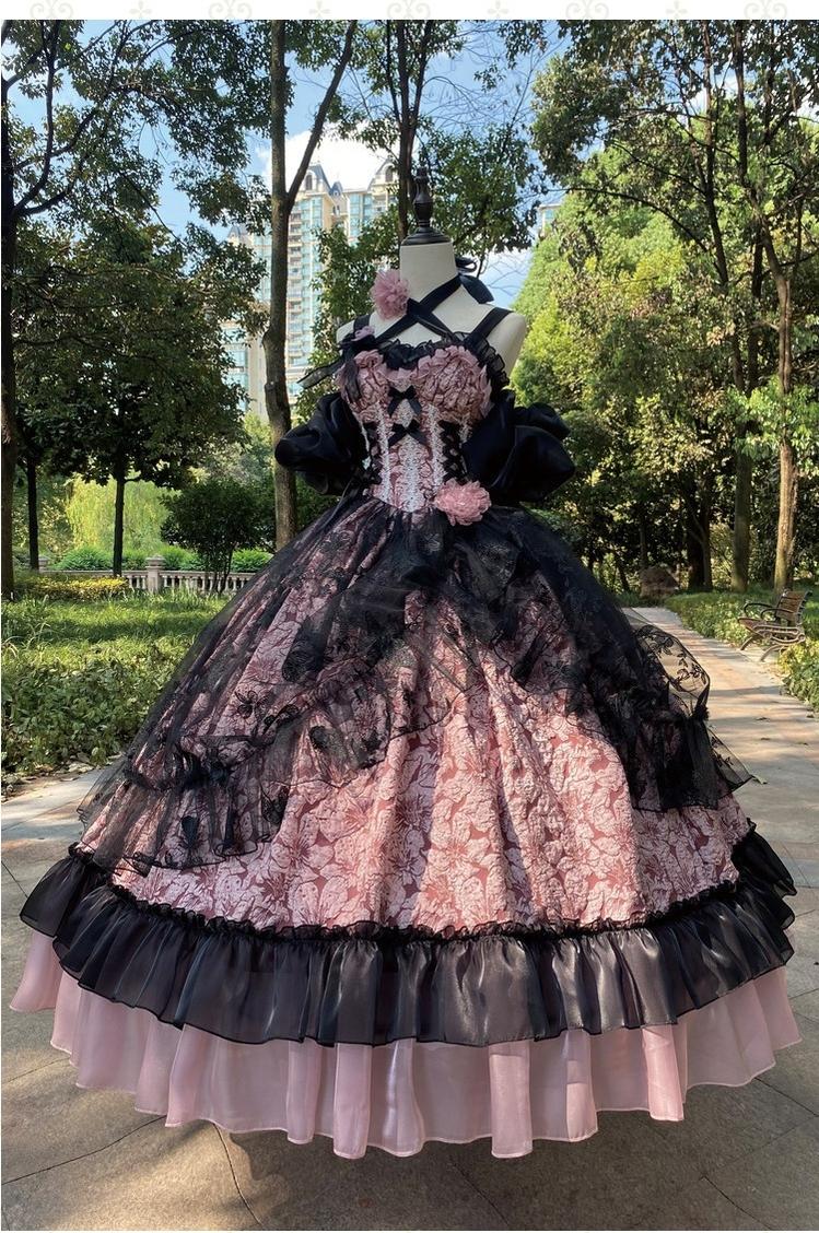 Xingweimian - Medea's Kiss - Halloween Gothic Lolita JSK Embossing Bridal Dress
