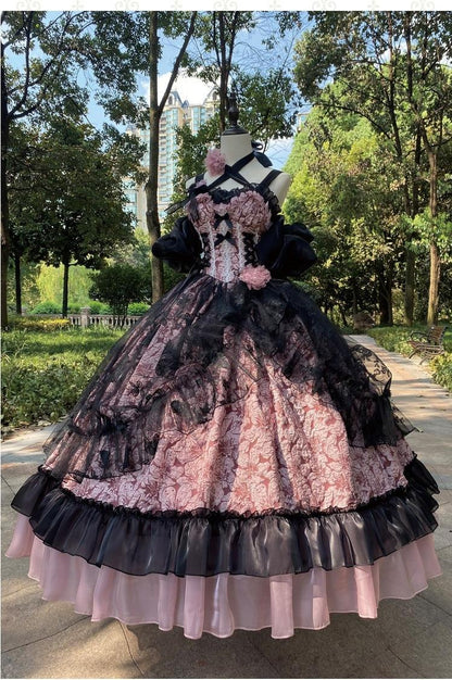 Xingweimian - Medea's Kiss - Halloween Gothic Lolita JSK Embossing Bridal Dress