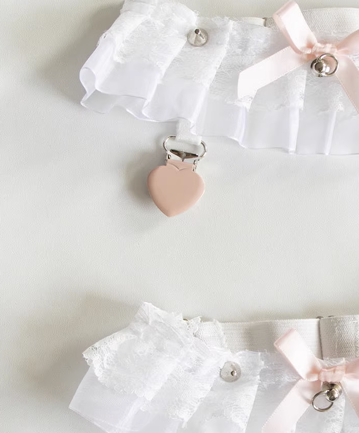 Day Dream - Sweet Lolita Lace Gater Stockings Clips Multicolors