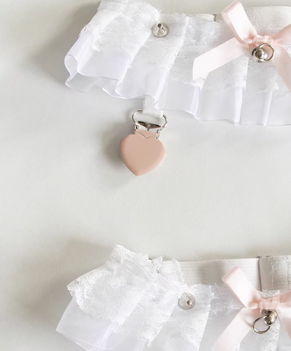 Day Dream - Sweet Lolita Lace Gater Stockings Clips Multicolors