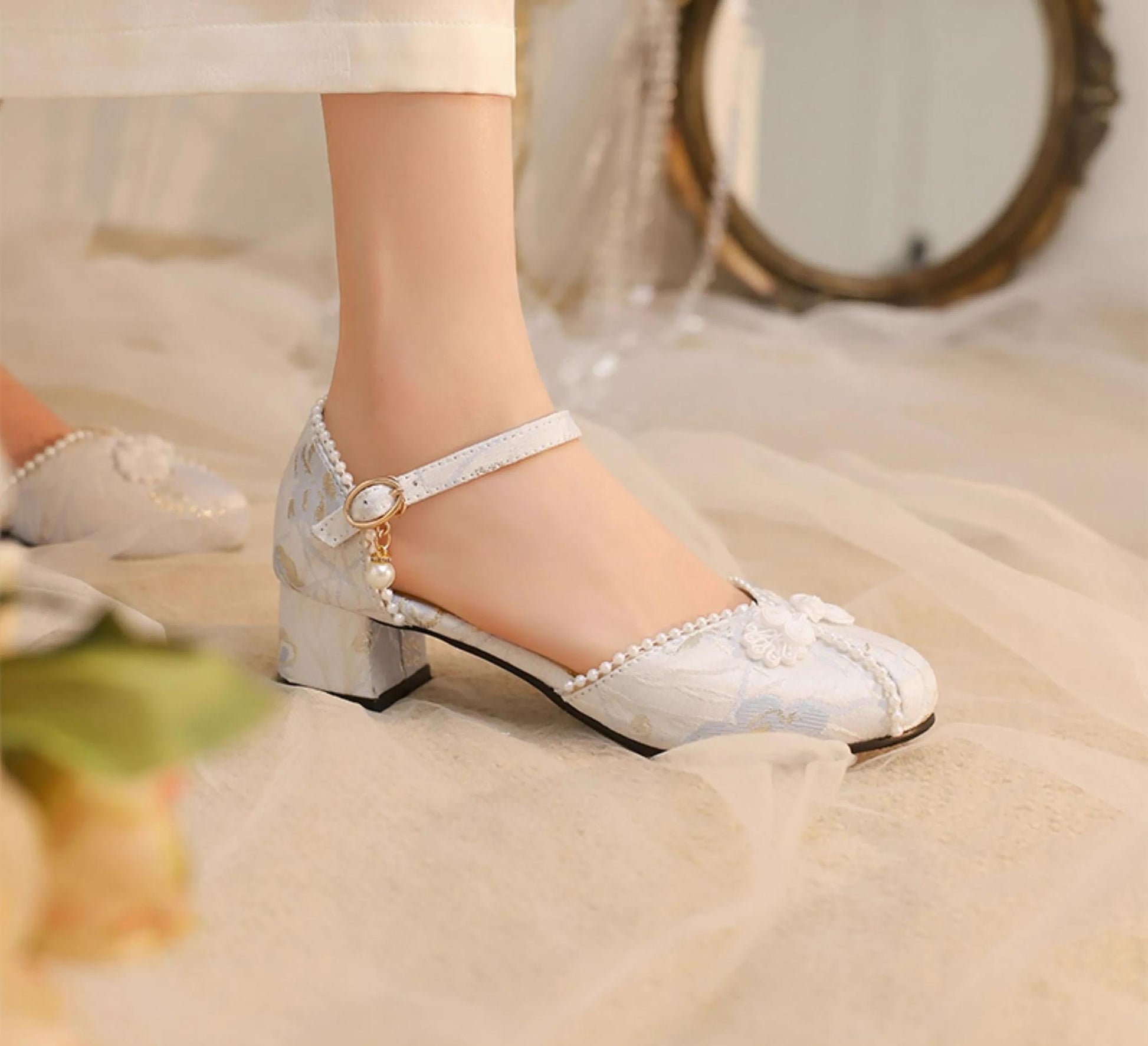 Yana - Heart Jade Yana - Qi Lolita Shoes Chunky Heels