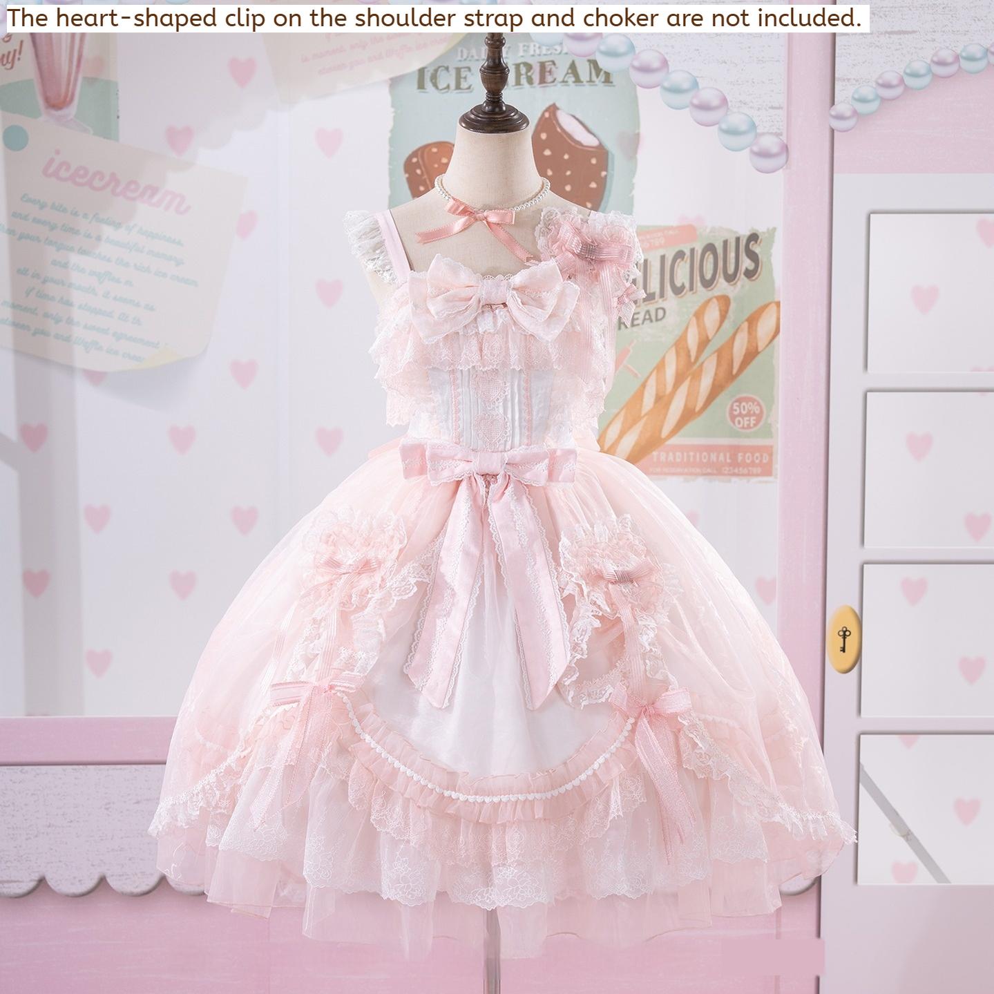 Mewroco - Candy Flavor - Gorgeous Sweet Lolita Dress, Lace & Petal Hem